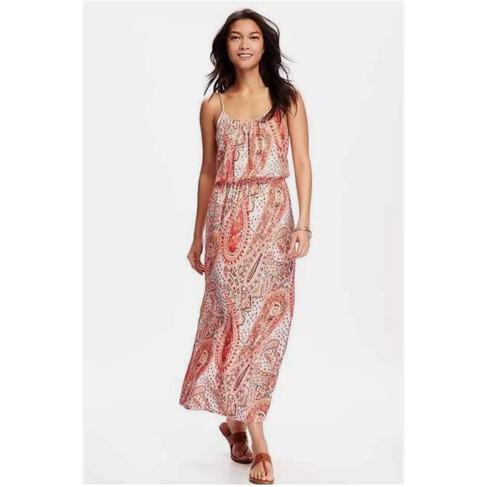 OLD NAVY Paisley Boho Midi dress size Petite S